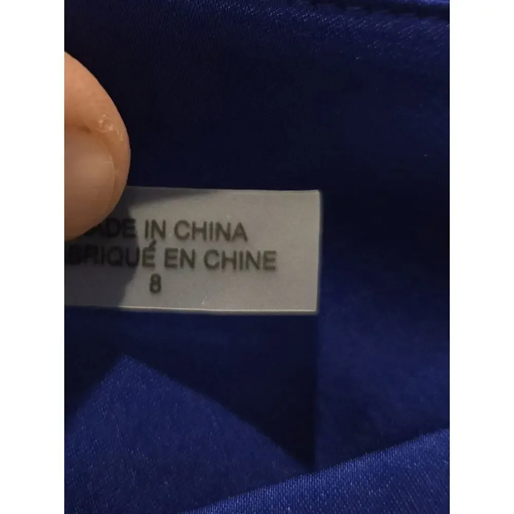 Ramy Brook Women's Wide-Leg Cargo Pants Size 8 Blue Casual